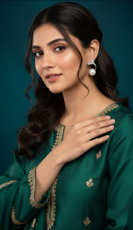 Pearl Mermaid Tail Earrings