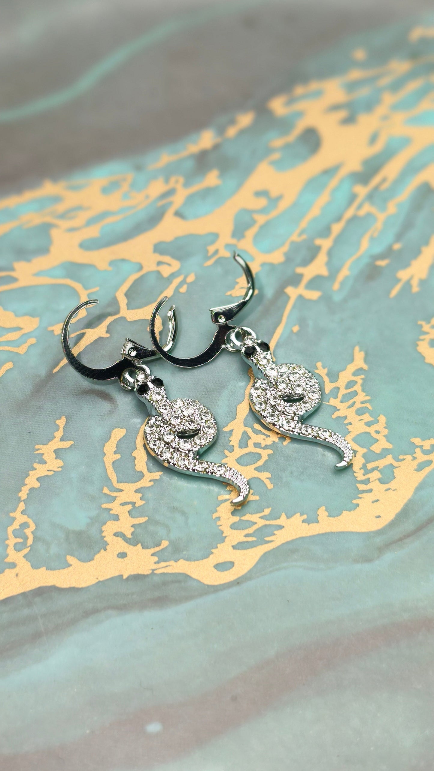 Elegant Snake Hoop Earrings