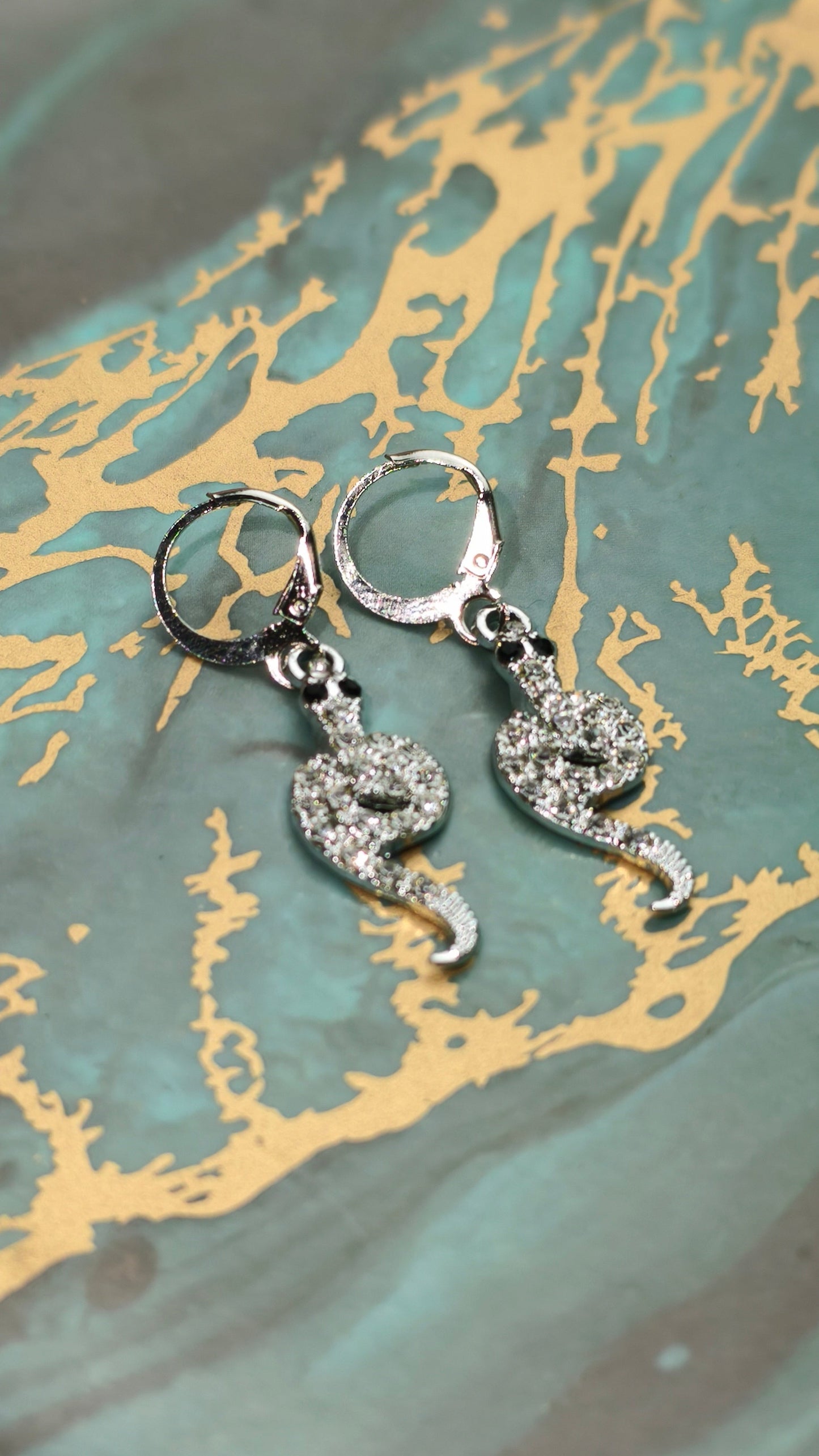 Elegant Snake Hoop Earrings